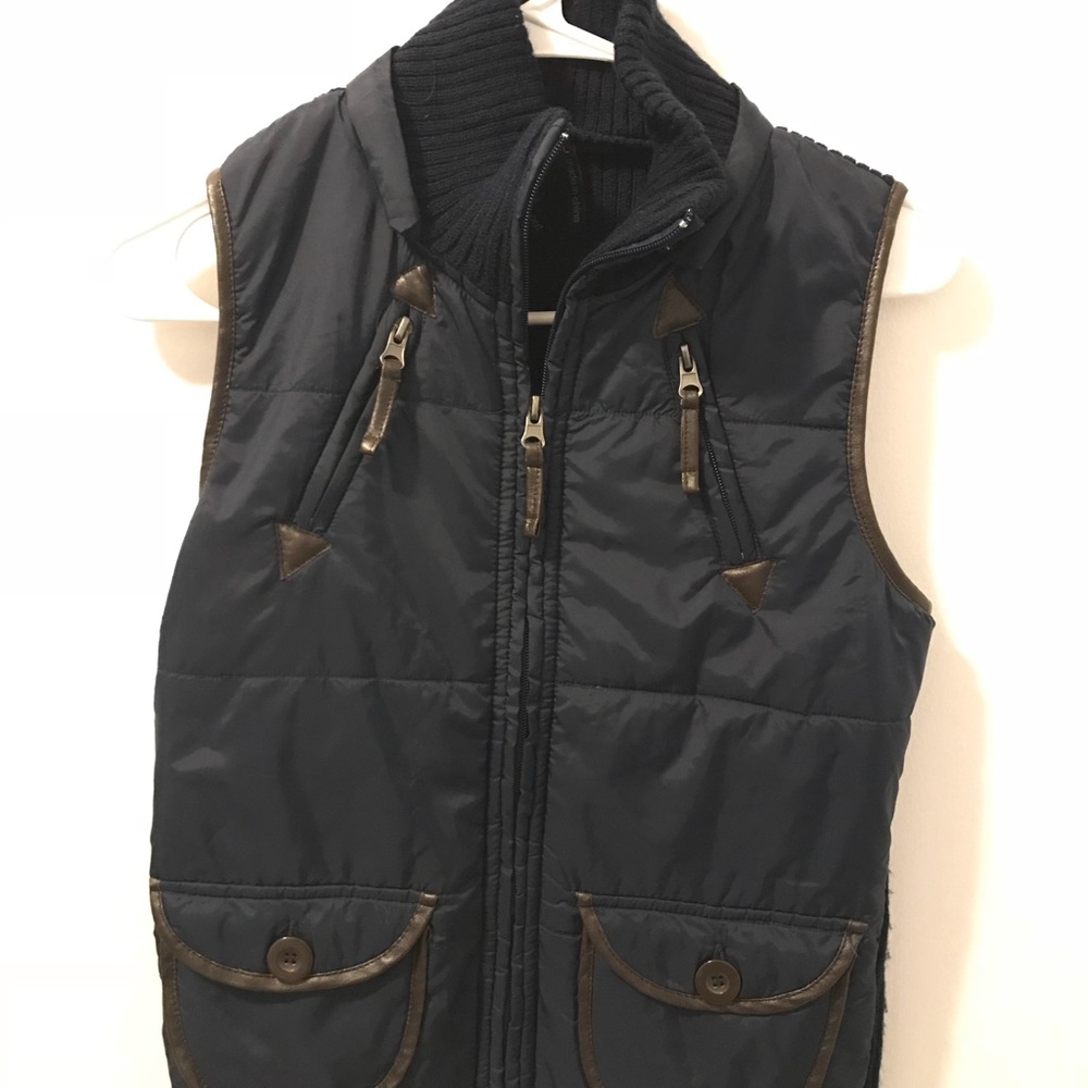 Blue and Brown Vest Size L